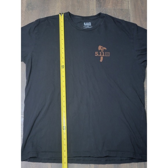 5.11 Tactical Camp Field Axe Graphic T-Shirt Black Mens 2XL Short Sleeve - Picture 1 of 5